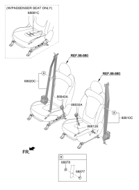 88810R9000NNB-SEAT BELT ASSY-FRONT,LH
