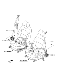 88810F9000TRY-SEAT BELT ASSY-FRONT,LH