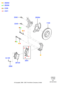 7T4Z2B293A-Bracket assy-lh