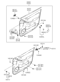 827272D000LT-CAP-FR DR ARMREST MTG FR RH