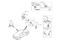 81905F0500-KEY & CYLINDER SET-LOCK