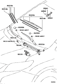 8521108030-ARM, FR WIPER, RH