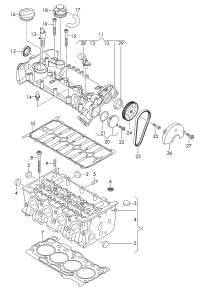 04E103383CA-CYL HEAD GSKT/A3/A4/A5/GOLF