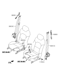 888103R000S8-SEAT BELT ASSY-FRONT,LH
