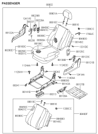 8872025000-GUIDE ASSY-HEADREST W/LEVER
