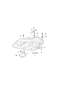 19D941773-LED HEADLIGHT/718 BOXTER