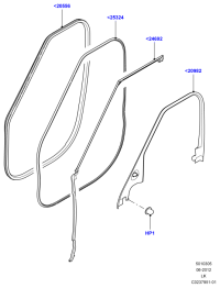 LR034097-GASKET,W.PUMP INLET