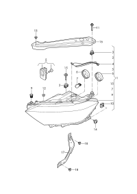 L17G941035-LED HEADLIGHT/718 BOXTER