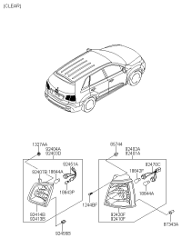 924052P020-LAMP COMBI REAR LH