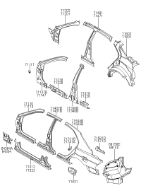 7112038D10-PANEL ASSY-PILLAR OUTER,RH