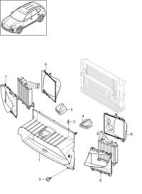 95857532320-PORSCHE CAYENNEAIR DUCT CENTRE