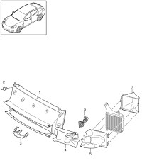 97057532316-PORSCHE CAYENNEAIR DUCT CENTRE