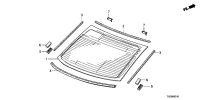 73211TB0H00-Set, rr wshld glass