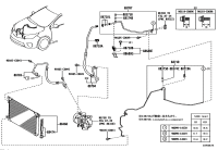 8868802A61-Bracket, cooler refrigerant hose, no.1