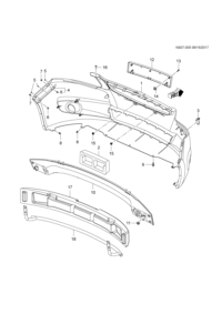 9048856-GARNISH FR BUMPER