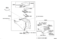 5890360030E0-PANEL SUB-ASSY, CONSOLE REAR END