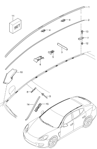 97055940100GRV-Roof mould