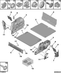 9800694780-Reinforcement, luggage trim