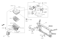 28113B1000-PORSCHE CARRERA AIR FILTER