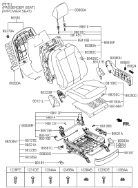 886102B301HZ-Adjuster assy-fr seat driver