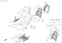881973X100RY-KNOB-FRONT SEAT SLIDE POWER,LH