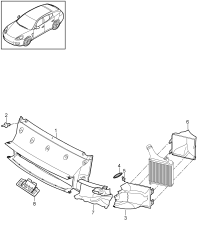 97057532322-PORSCHE CAYENNEAIR DUCT CENTRE