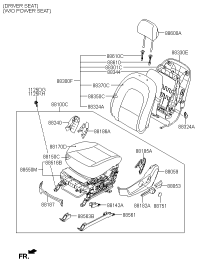 881603J401V9B-COVERING-FR SEAT CUSH DRIVER