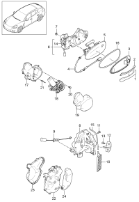 97053796100G2X-Handle, outer door