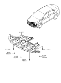 29110F0300-Pnl assy-under cover