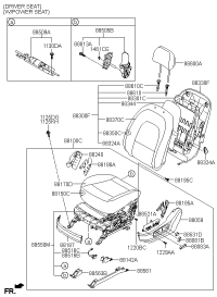 885213J000-SWITCH ASSY-POWER FR SEAT LH