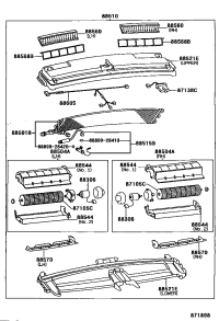 8710595D00-FAN SUB-ASSY, BLOWER, REAR