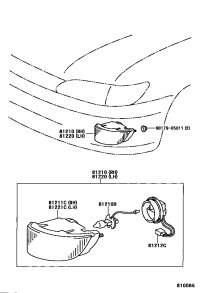 8121033080-LAMP ASSY, FOG