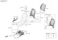 88197D3500TRY-KNOB-FRONT SEAT SLIDE POWER,LH