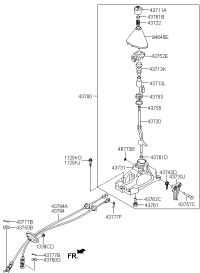 437002S100-LEVER COMPLETE-GEAR SHIFT