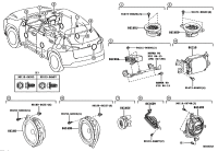 8616078060-SPEAKER ASSY, FRONT NO.1