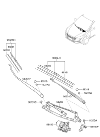 98150F9000-WIPER BRKT-COWL,FRT