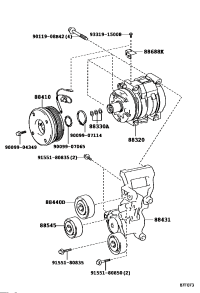 1662030010-BRACKET, COMPRESSOR MOUNTING, NO.1