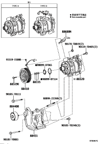 884310K240-BRACKET, COMPRESSOR MOUNTING, NO.1