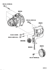 8831036891-COMPRESSOR ASSY, W/PULLEY