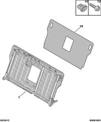 8852EC-Cap assy-rr seat mtg