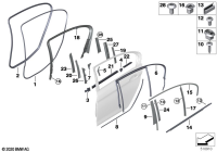 51357381421-Trim sash upr dr rr lh