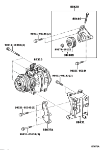 8831036A10-COMPRESSOR ASSY, W/PULLEY