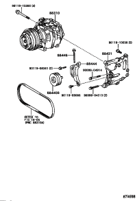 8844036200-PULLEY ASSY, IDLE