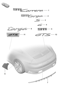 992853675J041-Inscription mark black highlight deprecated parts