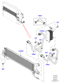 LR032863-HOSE OIL COOLER