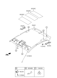 85310T9000TX-HEADLINING ASSY