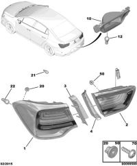 9803277280-Taillight, r. rr. fender