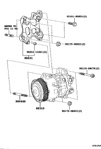 8831078010-COMPRESSOR ASSY, W/PULLEY