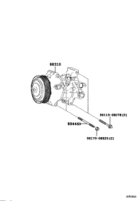 8831048300-COMPRESSOR ASSY, W/PULLEY