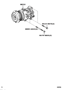 8831050160-COMPRESSOR ASSY, W/PULLEY